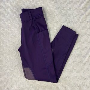 Baleaf Purple Riding Pants Breeches Size Medium Knee Patch Equestrian Horse